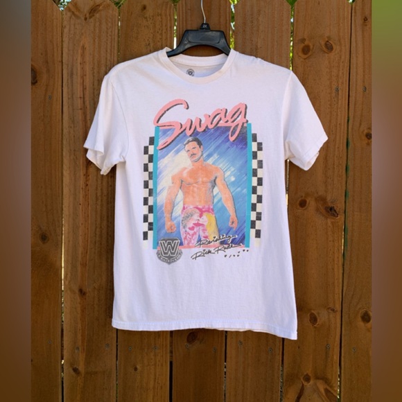 Ravishing Rick Rude Swag WWE men's T-shirt size Small. - Picture 1 of 5